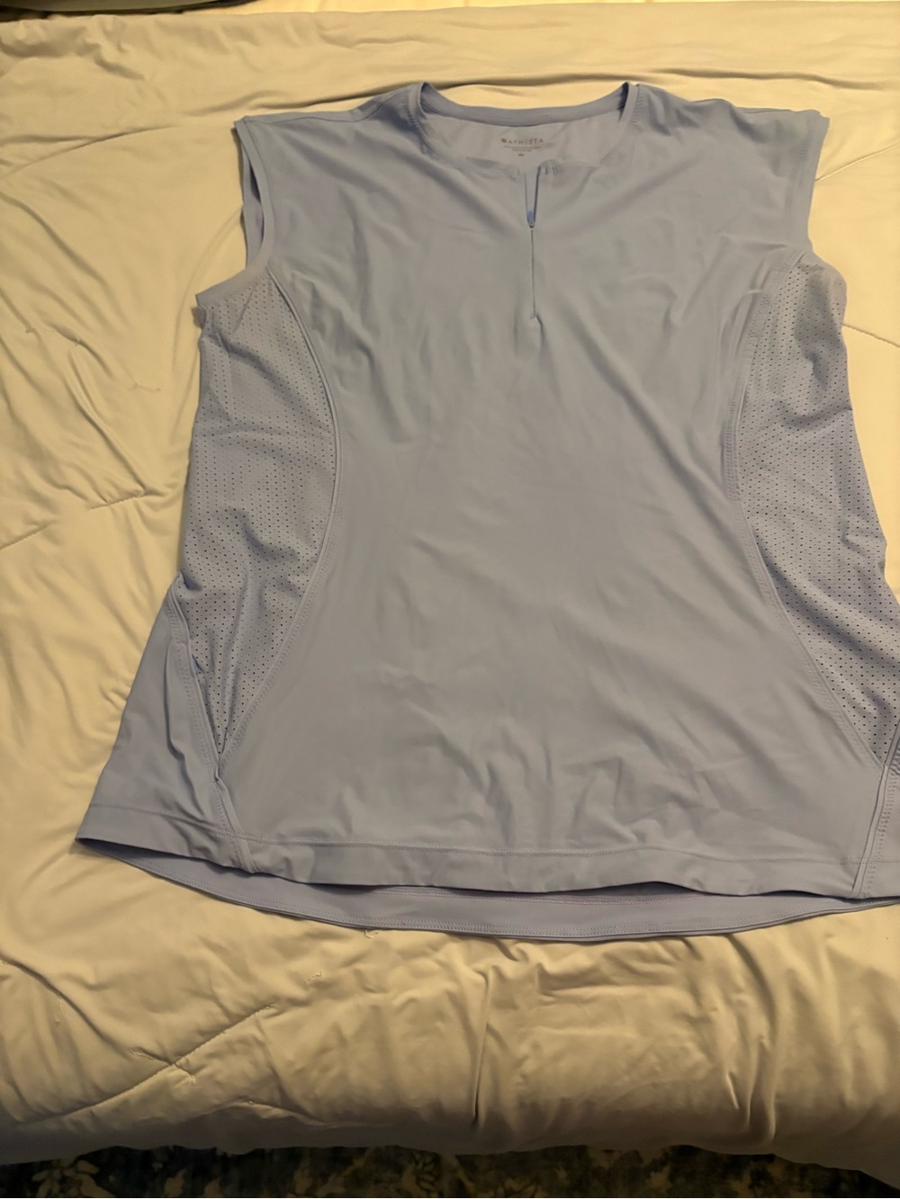 Athleta Light Blue Sleeveless Performance Tank